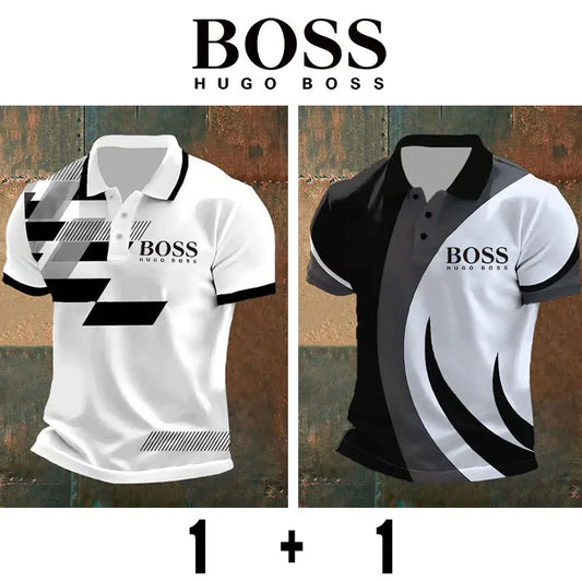 BOSS® Férfi Póló, 2 db-os Csomag #ADM41