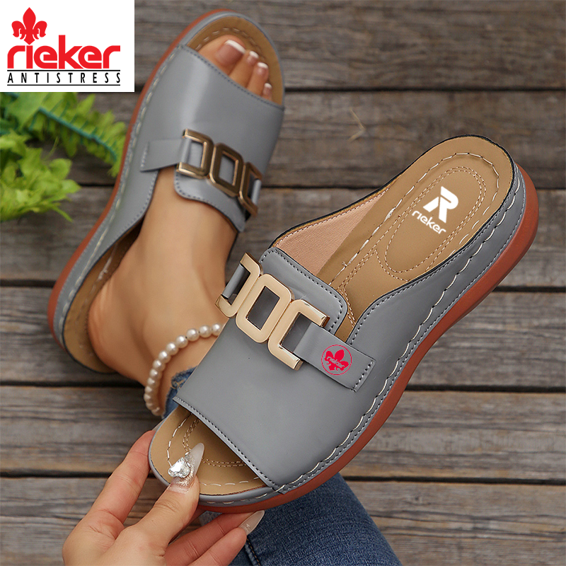 2025 Új Rieker® Női Bőr Ortopéd Masszázscipő