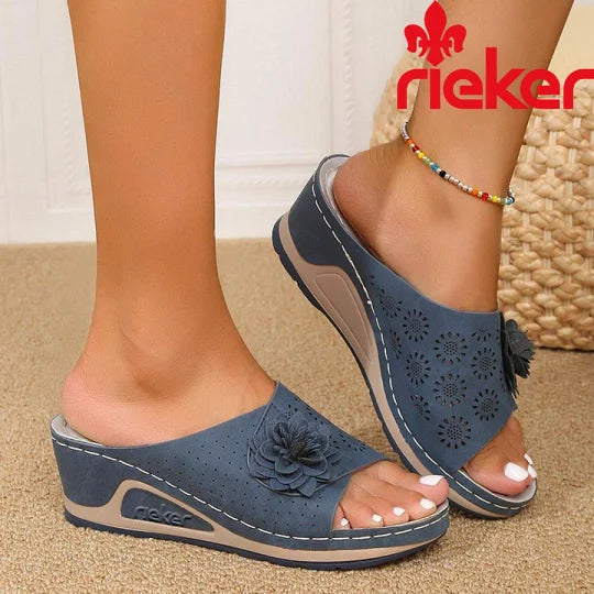 Új női, kézzel varrott Rieker® ortopéd szandál