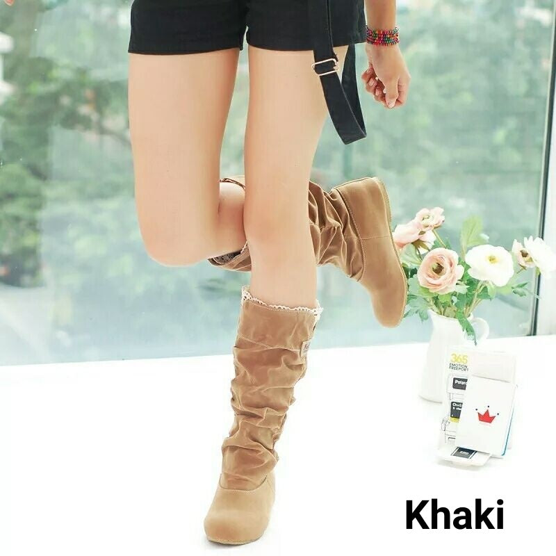 ✨Művelúrból készült divatos női bokacsizma👢