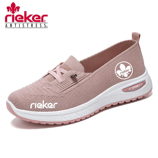 RIEKER@2025 új repülő szövött masszázsszandál