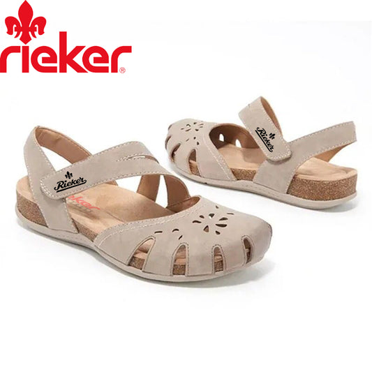 Új Rieker® női borjúbőr szandál a kényelemért és az ívelt tartásért, ideális kültéri használatra