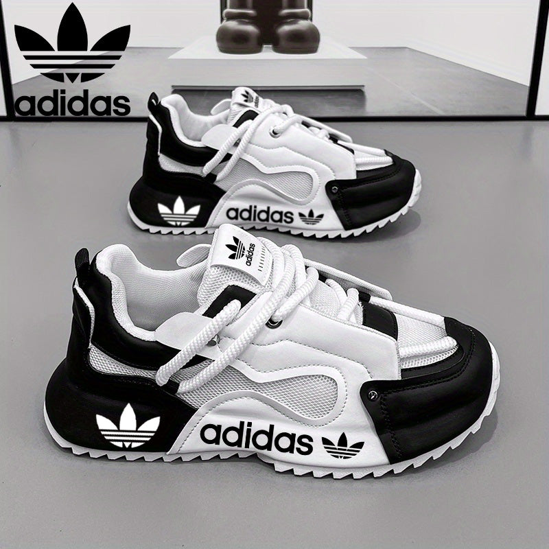 Férfi, könnyű, bőr, divatos adidas cipők, kényelmes és hétköznapi