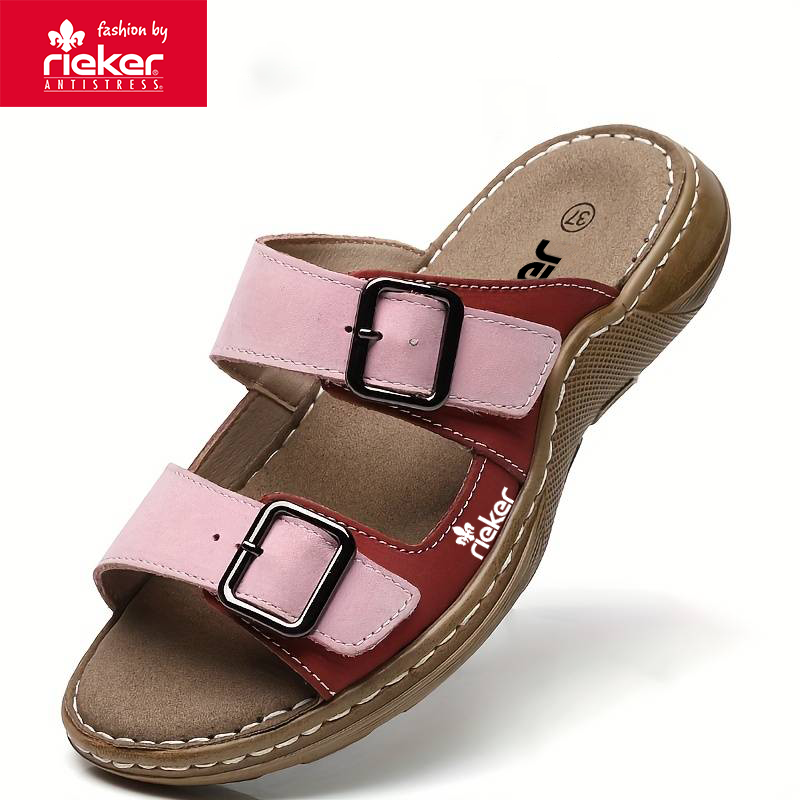 Új Rieker bőr ortopéd papucs 2025-ből