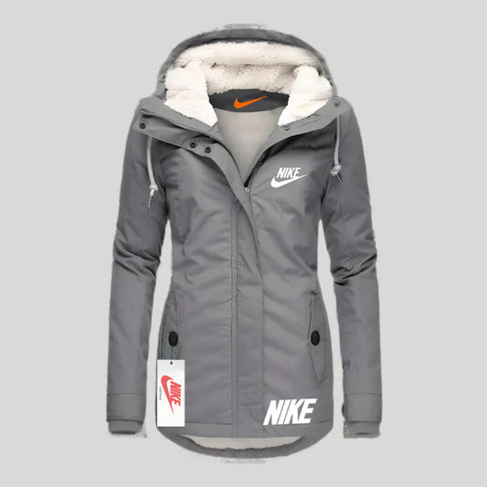 Women's waterproof hooded jacket for autumn and winter