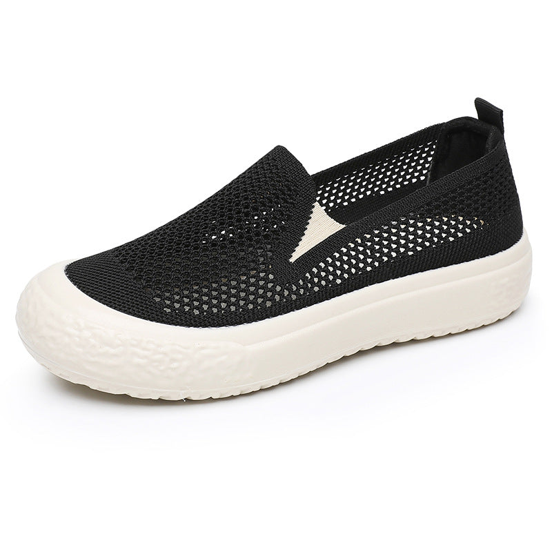 Nyári női hálós naplopók, lapos hétköznapi cipők