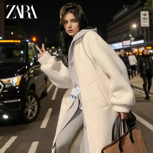 Hidegálló sherpakabát kapucnival