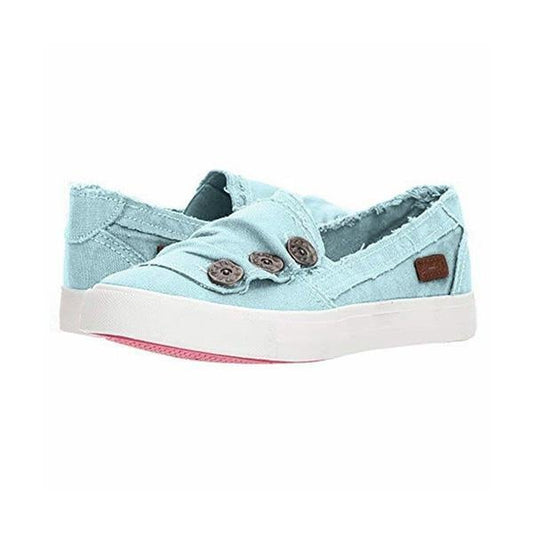 Kényelmes női tornacipő gombokkal