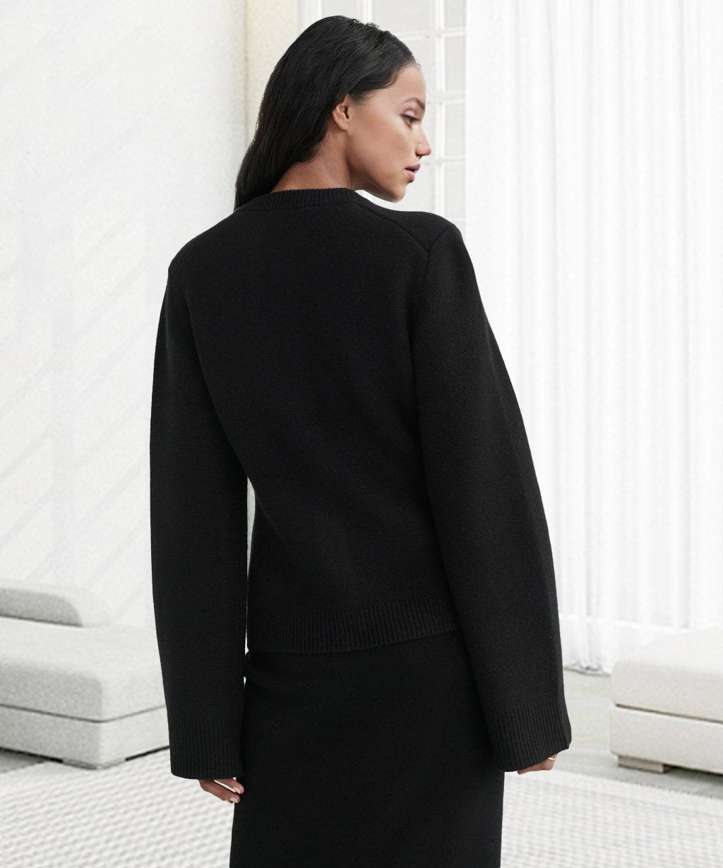 Női ultrapuha gombos kardigán