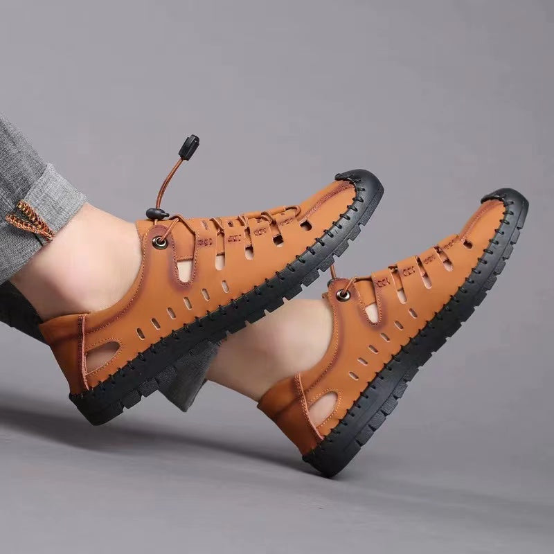 Férfi Baotou nyári üreges alkalmi szandál