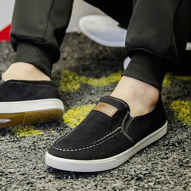 2025 tavaszi sokoldalú férfi vászon bebújós cipő