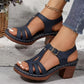 Női divatos vastag talpú kényelmes ortopéd szandálok