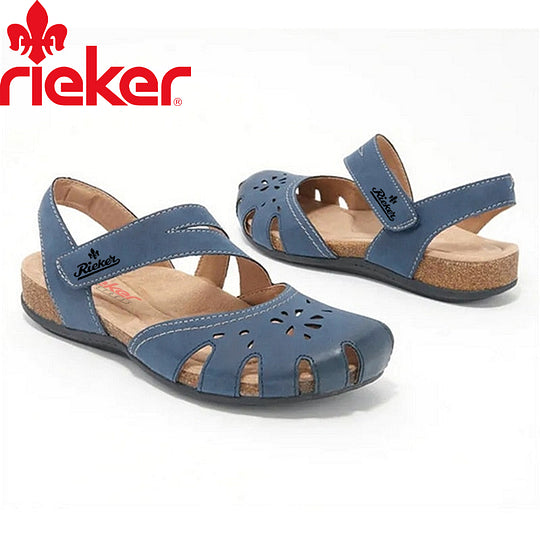 Új Rieker® női borjúbőr szandál a kényelemért és az ívelt tartásért, ideális kültéri használatra