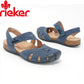 Új Rieker® női szandál borjúbőrből a kényelemért és az ívelt tartásért, ideális kültéri használatra.