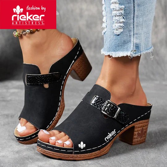 Rieker® Casualowe sandały na wysokim obcasie