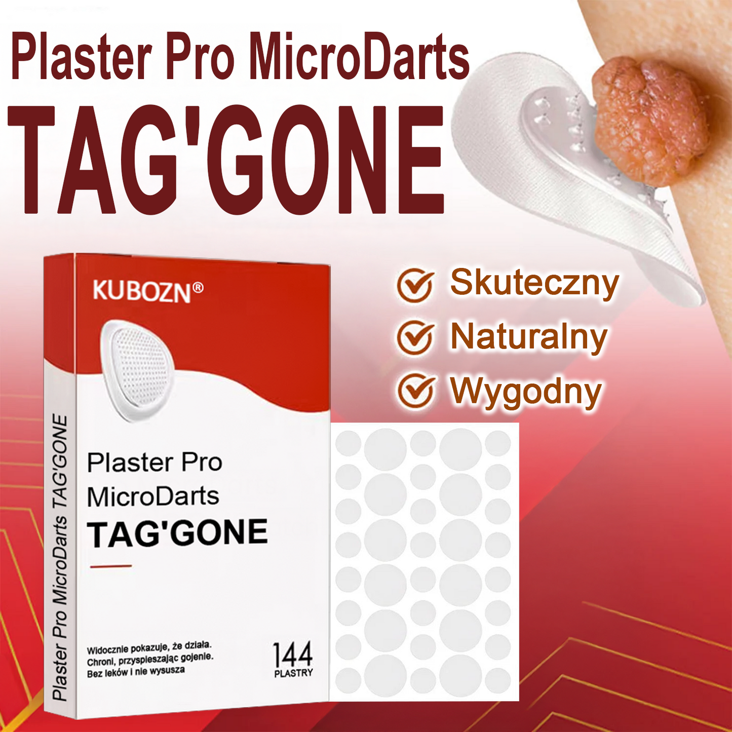 🌈 KUBOZN® mikrotűs botanikai tapasz a bőr szemölcseinek eltávolítására