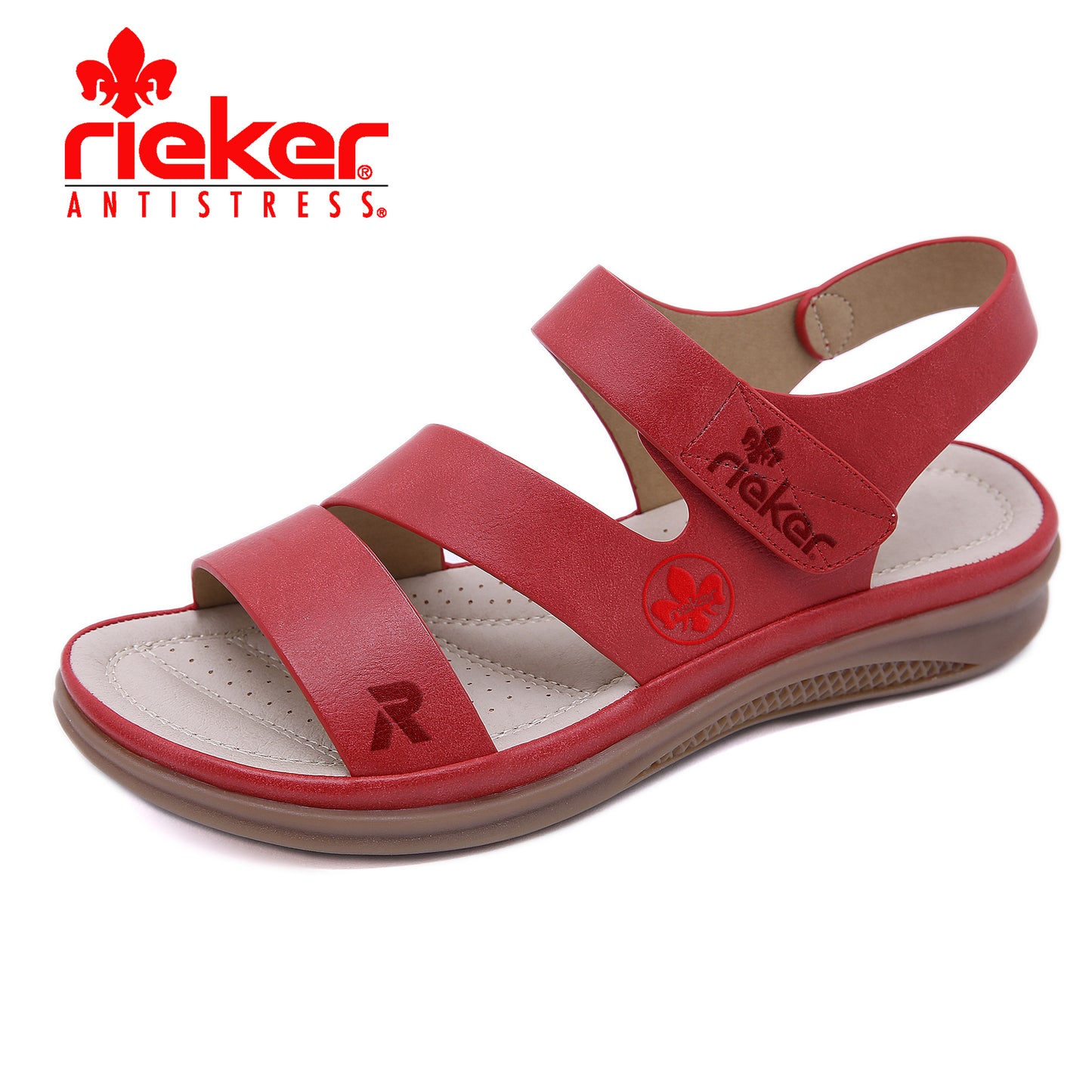 RIEKER® 2025 Vintage Könnyű Bőr Szandál