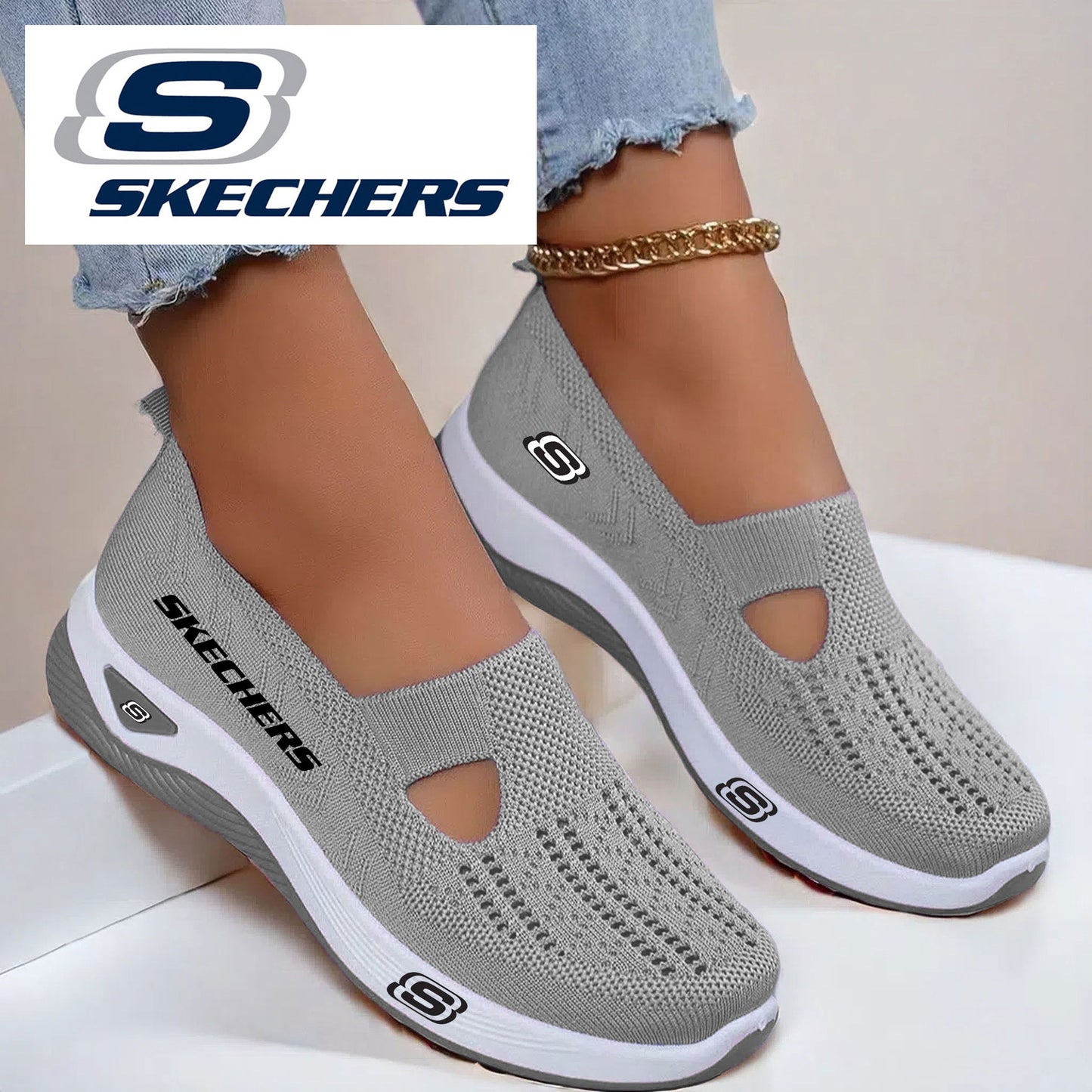 SKECHERS® legjobb ortopéd masszázscipő nőknek 2025 #SK01