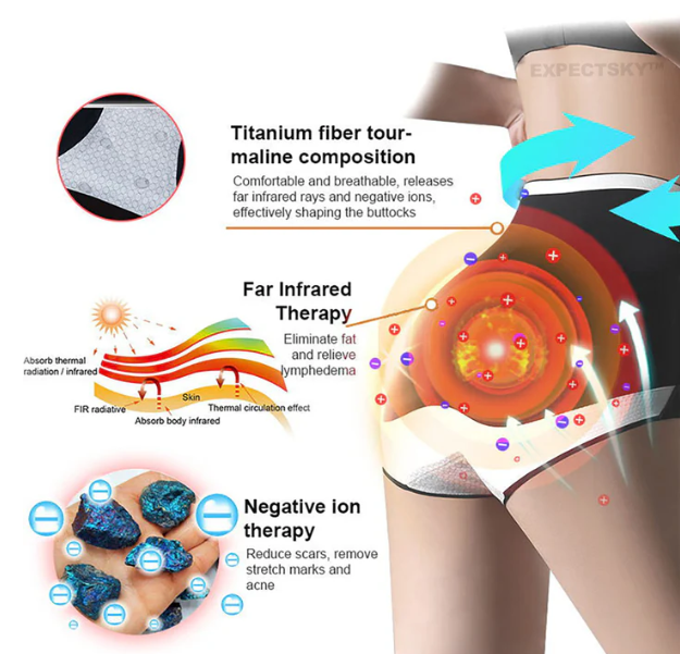 Orvosi minőségű titánszálas önmelegedő turmalin formájú rövidnadrág