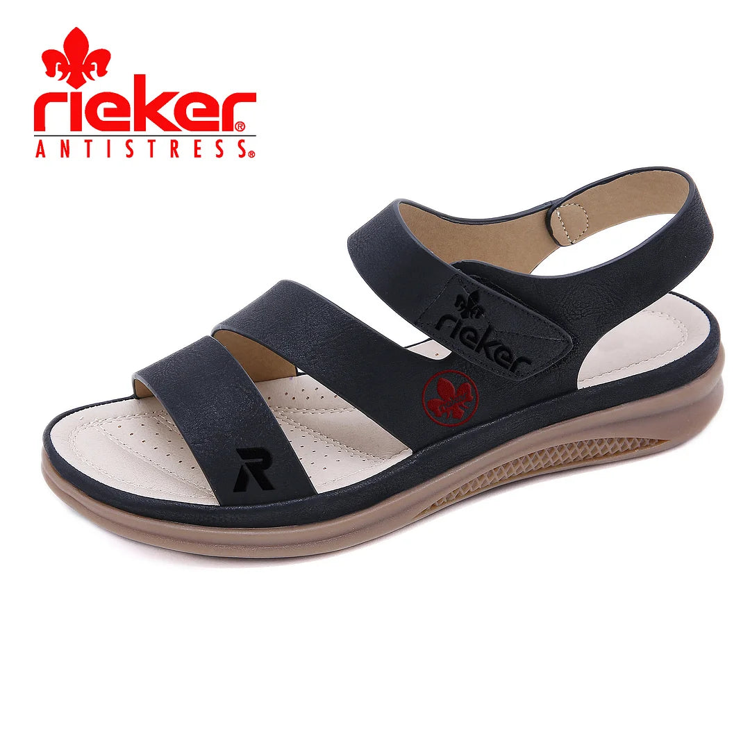 RIEKER® 2025 Vintage Könnyű Bőr Szandál