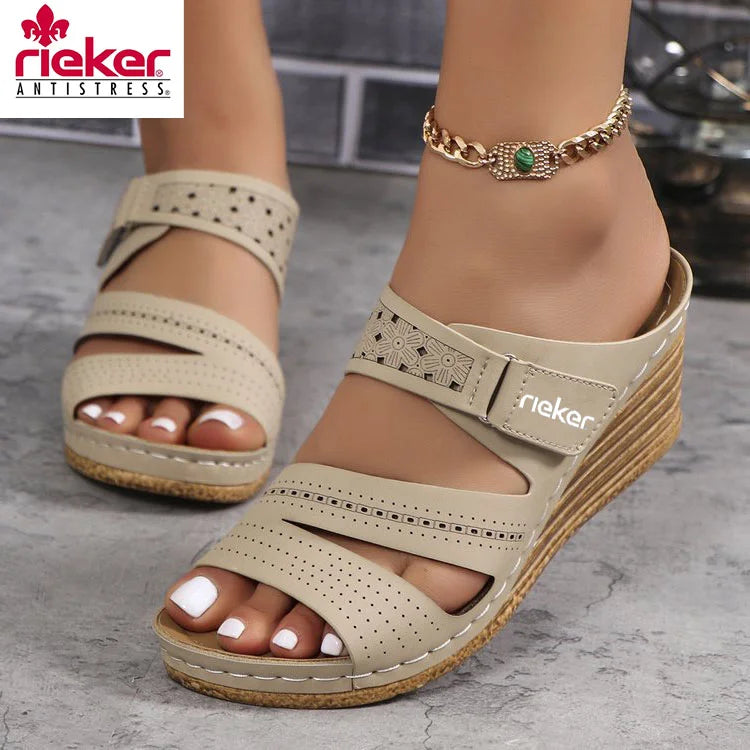 RIEKER@2025 Új elegáns retró korrekciós szandálok