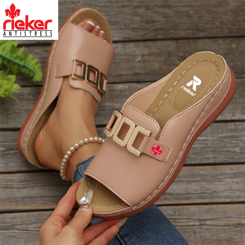 2025 Új Rieker® Női Bőr Ortopéd Masszázscipő