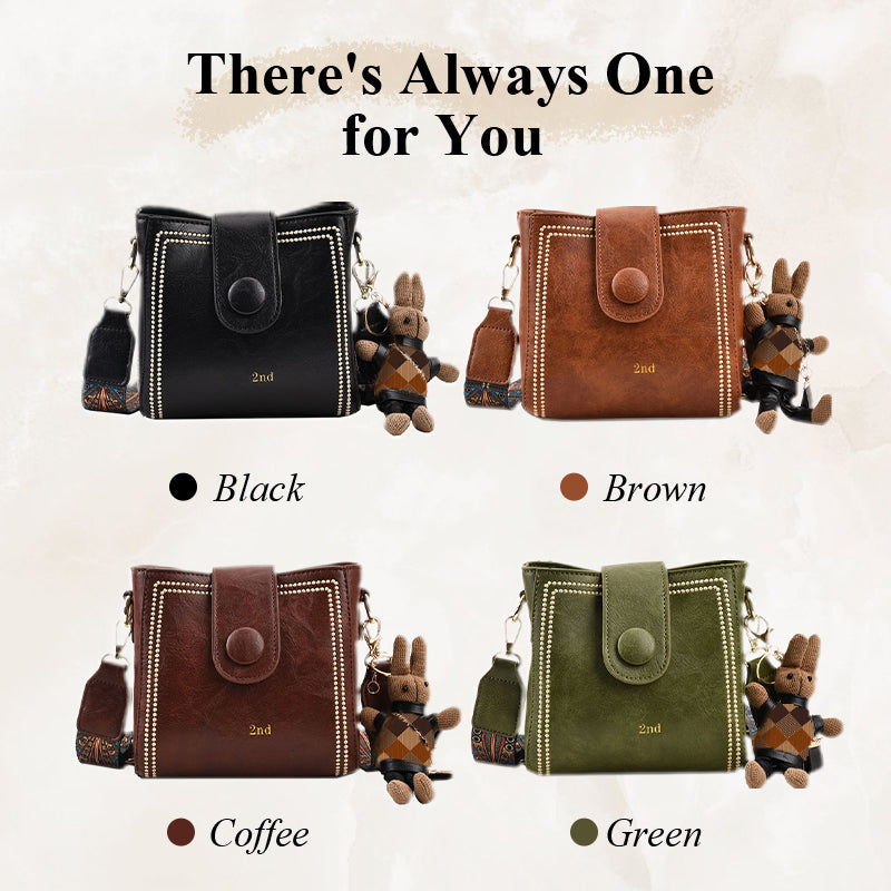 👜Vintage stílusú táska állítható, szélesebb vállpánttal