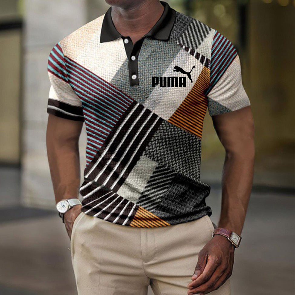 Férfi rövid ujjú, cipzáras pólóing