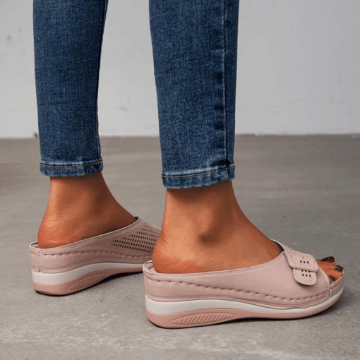 🔥Akció - 50% kedvezmény🔥Bőr szandálok puha talpbetéttel