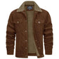 Men's Denim Corduroy Jacket with Wool Lining