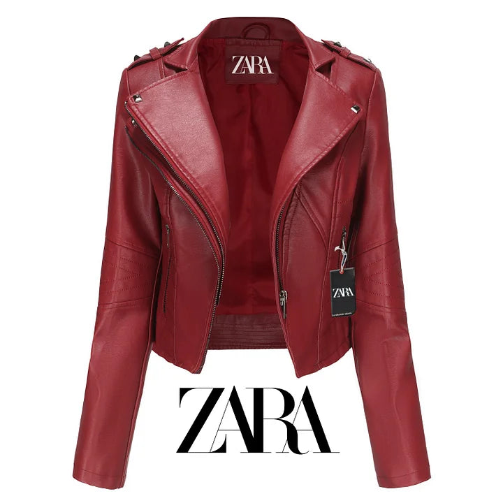 [ZARA]✨Elegáns női bőrkabát, stílusos és kényelmes bármilyen alkalomra.✨