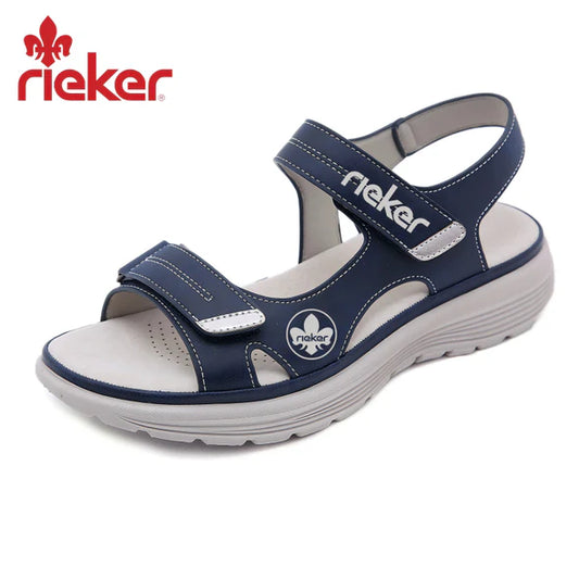 RIEKER Új női ortopéd bőr szandál