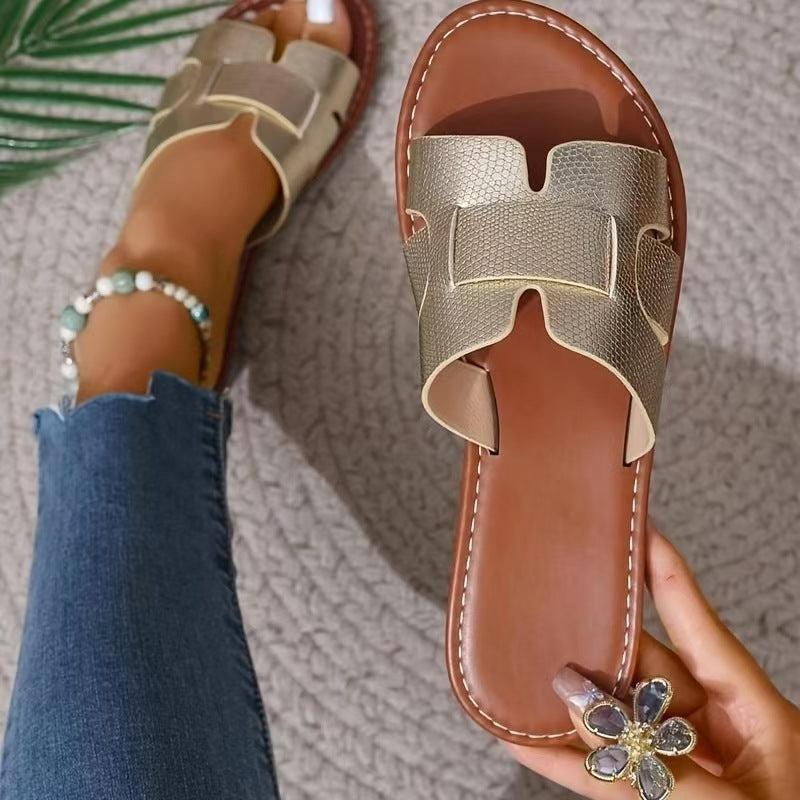 Női lapos talpú ortopéd szandál