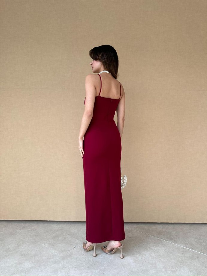 Vékony női ruha szexi hasított ruha