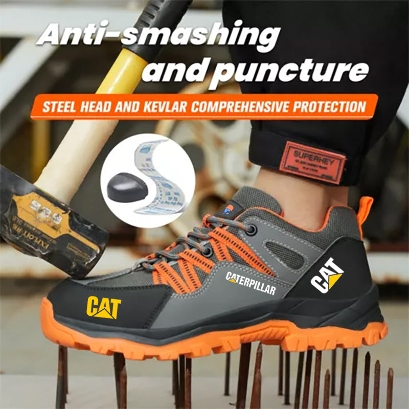 Új CAT® 2025 férfi acél orrú munkacsizma, törés- és defektálló, korlátozott idejű ajánlat
