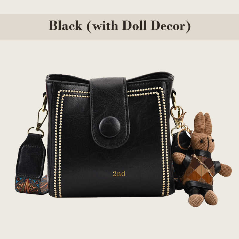 👜Vintage stílusú táska állítható, szélesebb vállpánttal