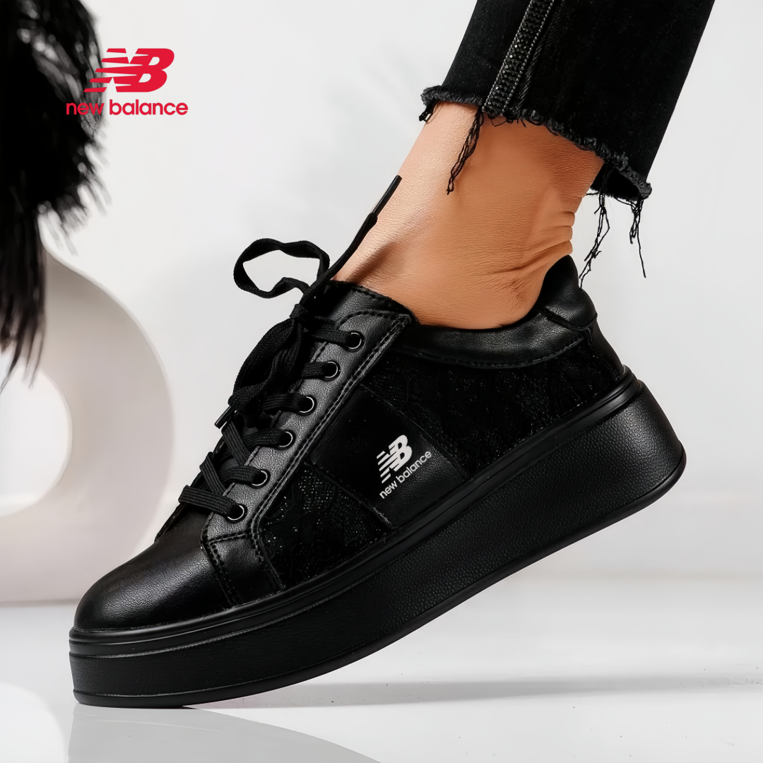 New Balance női lezser, lélegző, fűzős, természetes bőr tornacipő