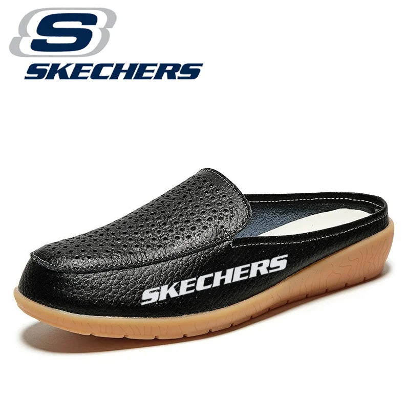 Skechers® női nyitott orrú légáteresztő szandálok