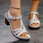 Női divatos, kényelmes, ortopéd szandál vastag platformon