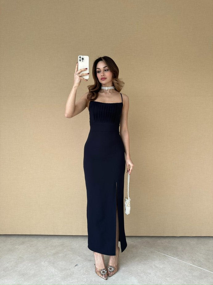 Vékony női ruha szexi hasított ruha