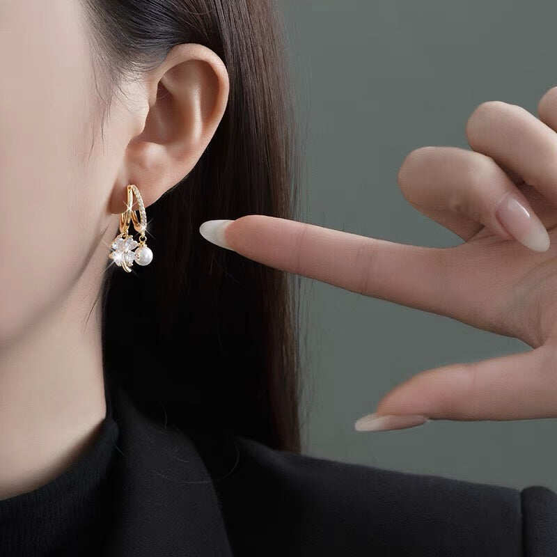 Mágneses nyirokterápiás germánium gránátos fülbevaló