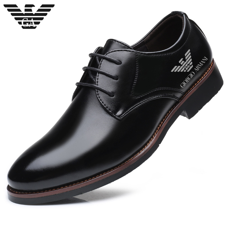 Armani®Kézzel varrott, túlméretezett, üzleti, alkalmi bőrcipő