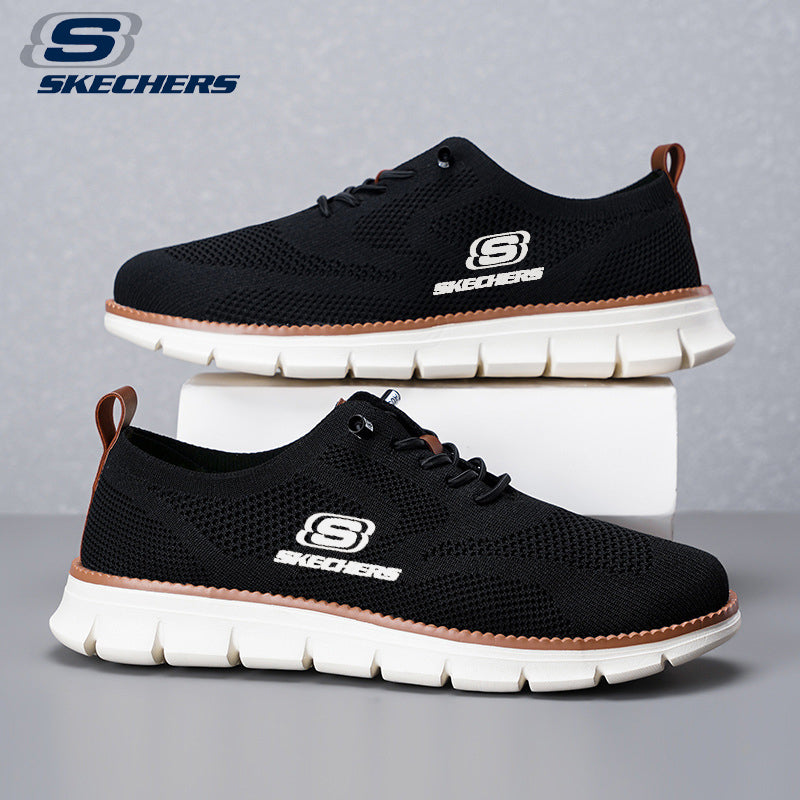 Új Skechers könnyű, fűzős mokaszinok, lezserek, lélegzőek és repülők