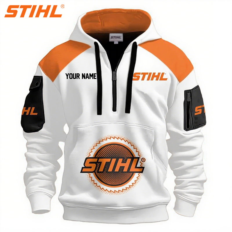 STIHL® 2025 új sportos kapucnis pulóver szabadidőre, limitált kiadás