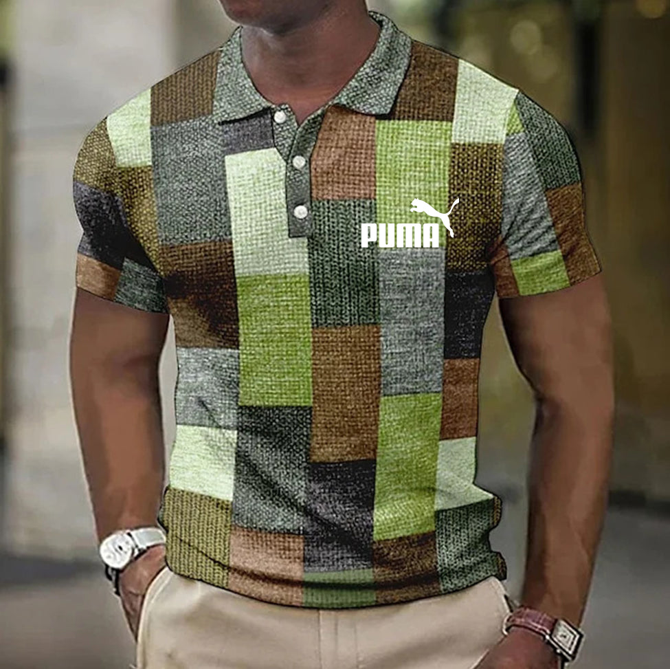 Férfi rövid ujjú, cipzáras pólóing