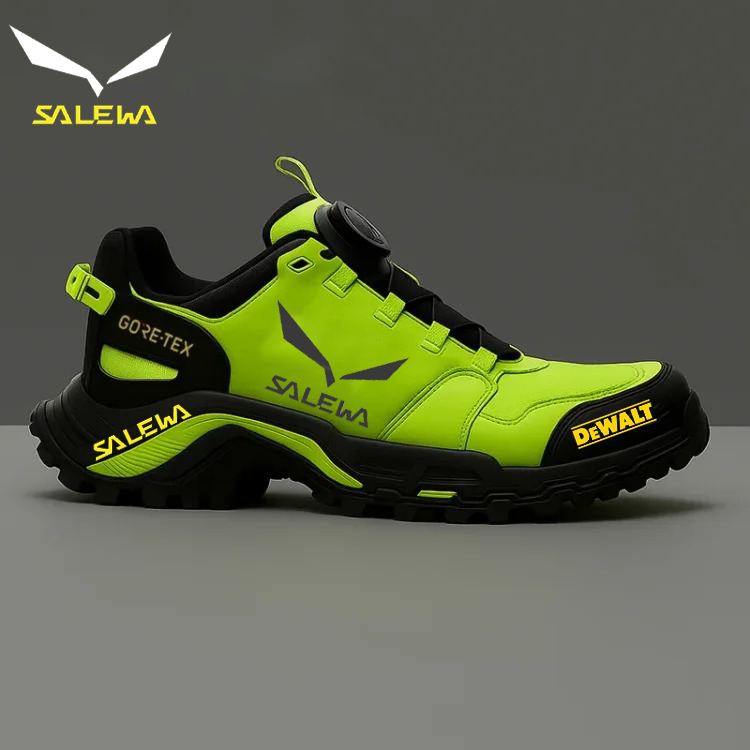 A Salewa® és a DEWALT vízálló és lélegző férfi munka- és túrabakancsai ideálisak munkába és szabadtéri tevékenységekhez.