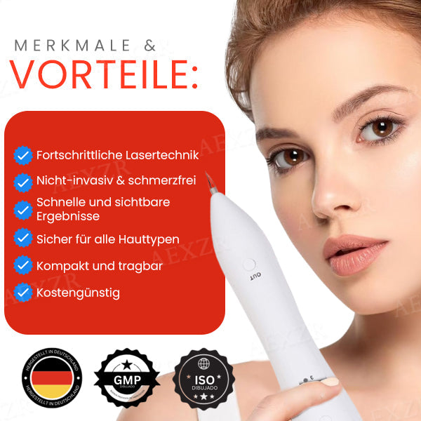 FivfivgoTM hordozható bőrápoló lézertoll