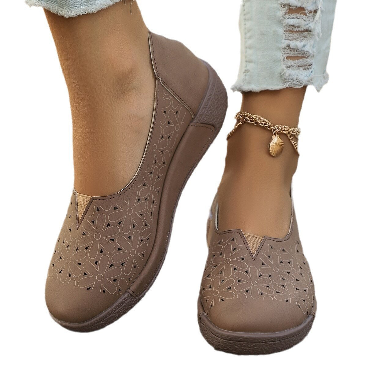 2025 tavaszi és nyári hétköznapi vastag talpú női cipő