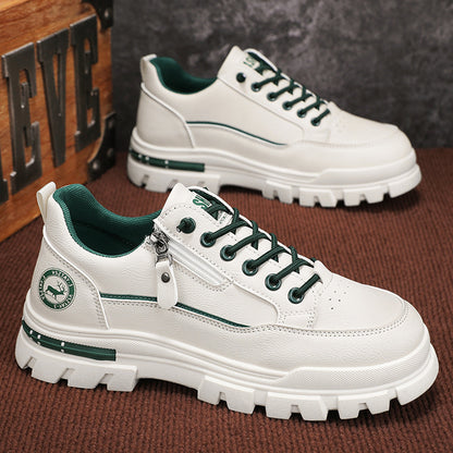 FÉRFI CIPŐ 2025 ÚJ TAVASZI ÉS ŐSZI MUNKAVÉDELEM KIS FEHÉR TÁBLA CIPŐ TÉLI SZABADIDŐ SPORT VÍZÁLLÓ MUNKARUHA MARTIN CIPŐ