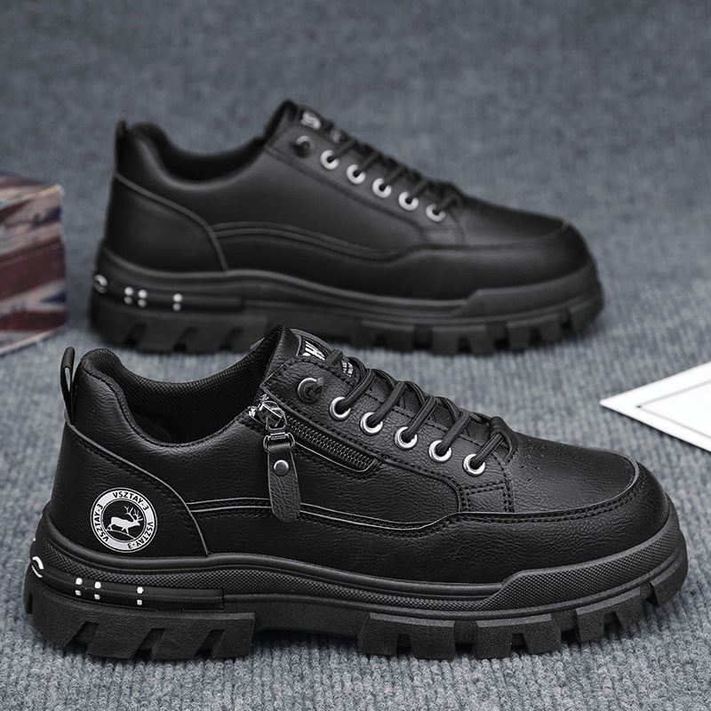 FÉRFI CIPŐ 2025 ÚJ TAVASZI ÉS ŐSZI MUNKAVÉDELEM KIS FEHÉR TÁBLA CIPŐ TÉLI SZABADIDŐ SPORT VÍZÁLLÓ MUNKARUHA MARTIN CIPŐ